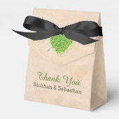 Irish Wedding Shamrock Heart Bedankdoosjes (Voorkant Zijde)