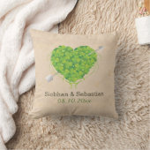 Irish Wedding Shamrock Heart Kussen (Deken)