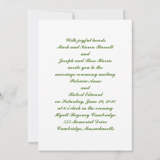 Irish Wedding Tying the Knot Kaart (Achterkant)