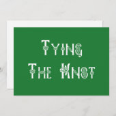 Irish Wedding Tying the Knot Kaart (Voorkant / Achterkant)