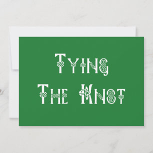 Irish Wedding Tying the Knot Kaart