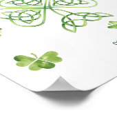 Irish Wedding Welcome Sign Cead Mile Failte Poster (Hoek)