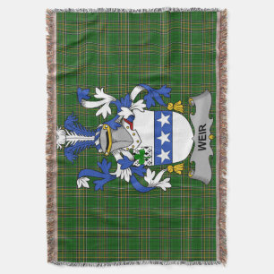 Irish Weir of McWeir familiewapen Crest Ir Deken