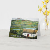 Irish Wenskaart County Mayo Kaart (Gele Bloem)