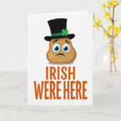 Irish Were Here Potato Card Kaart (Gele Bloem)