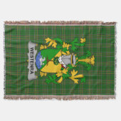 Irish Westenra Coat of Arms Family Crest Ireland Deken (Voorkant)