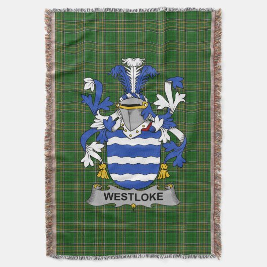 Irish Westloke of Westlock Coat of Arms Family Car Deken (Voorkant Verticaal)