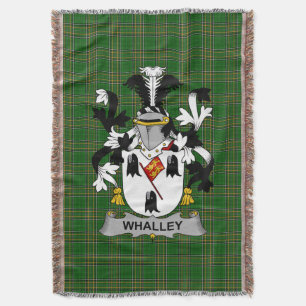 Irish Whalley Coat of Arms Family Crest Ireland Deken