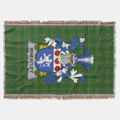 Irish Wheatley Coat of Arms Family Crest Ireland Deken (Voorkant)