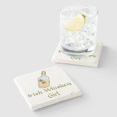 Irish Whiskey Girl Stenen Onderzetter (Zijkant)