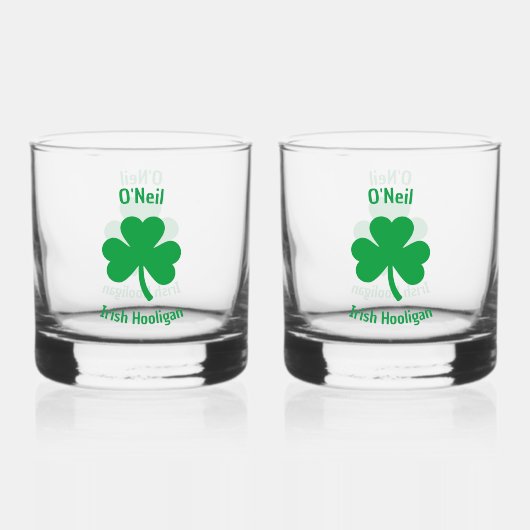 Irish Whiskey Glass Whisky Glas (Achterkant)