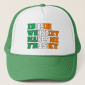 Irish whiskey maakt me vervelend trucker pet (Voorkant)