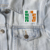Irish whiskey maakt me vervelend vierkante button 5,1 cm (In situ)