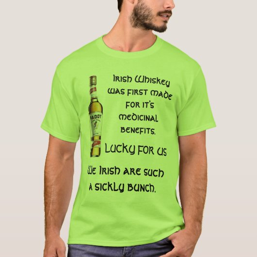 Irish Whiskey T-shirt (Voorkant)