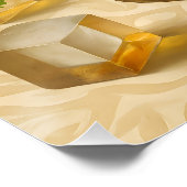 Irish Whiskey Tumbler Shamrock Ice "Sláinte!" Perfect Poster (Hoek)