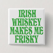 Irish Whiskey Vierkante Button 5,1 Cm (Voorkant)
