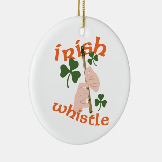 Irish Whistle Keramisch Ornament (Rechts)