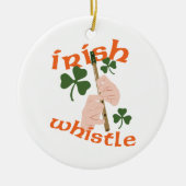Irish Whistle Keramisch Ornament (Voorkant)
