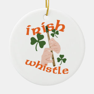 Irish Whistle Keramisch Ornament