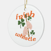 Irish Whistle Keramisch Ornament (Links)
