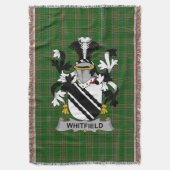 Irish Whitfield Coat of Arms Family Crest Ierland Deken (Voorkant Verticaal)