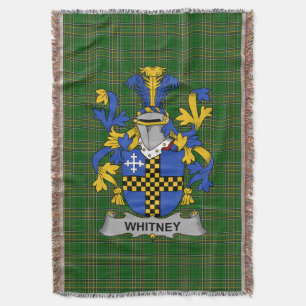 Irish Whitney Coat of Arms Family Crest Ireland Deken