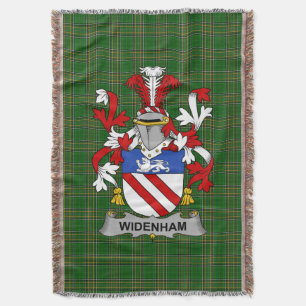 Irish Widenham Coat of Arms Family Crest Ireland Deken
