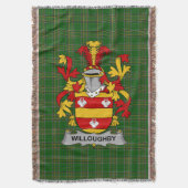 Irish Willoughby Wapenschild Familie Crest Irelan Deken (Voorkant Verticaal)