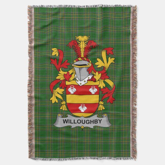 Irish Willoughby Wapenschild Familie Crest Irelan Deken (Voorkant Verticaal)
