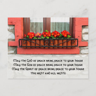 Irish Window and Blessing for Peace Briefkaart