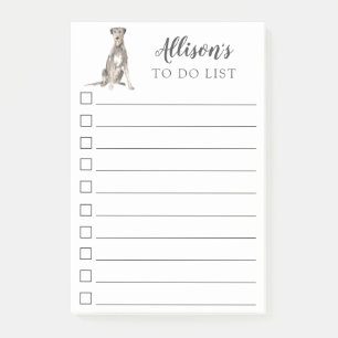 Irish Wolf Hound Dog gepersonaliseerd om post-lijs Post-it® Notes