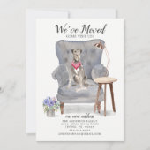 Irish Wolf Hound Dog | Verplaatsingsaankondiging Aankondiging (Voorkant)