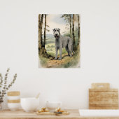 Irish Wolf Hound - Hond Art Print (Keuken)