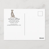 Irish Wolf Hound Moving Announcement Briefkaart (Achterkant)