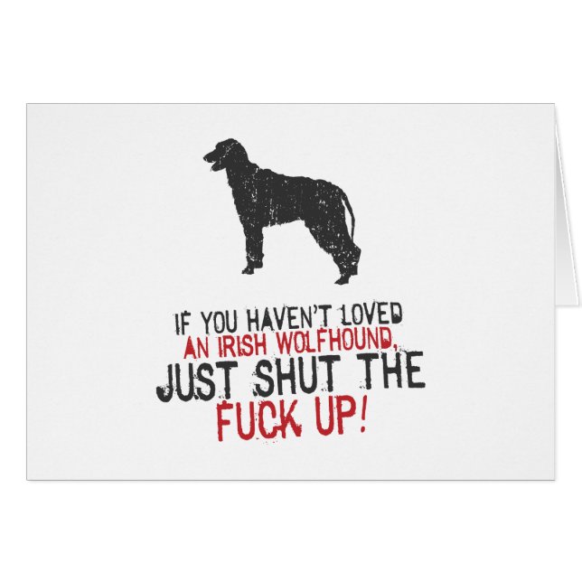 Irish Wolfhound (Voorkant Horizontaal)