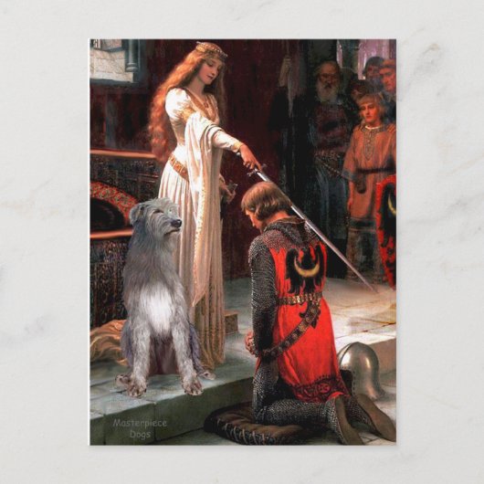 Irish Wolfhound 1 - De colade Briefkaart (Voorkant)