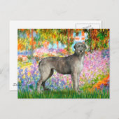 Irish Wolfhound 3 - Garden Briefkaart (Voorkant / Achterkant)