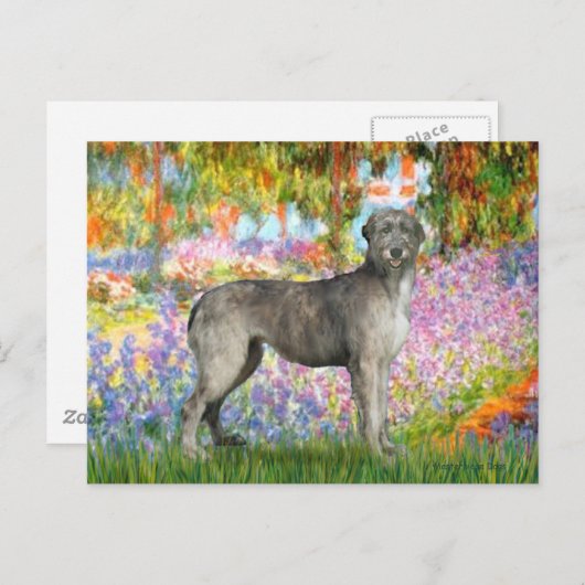 Irish Wolfhound 3 - Garden Briefkaart (Voorkant / Achterkant)