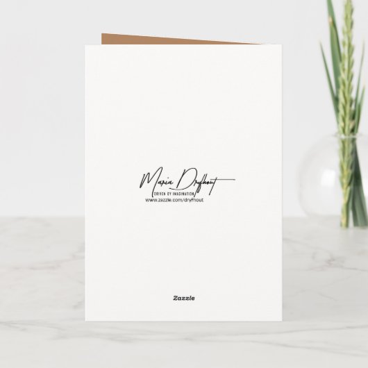 Irish Wolfhound Birthday Humor Kaart (Achterkant)