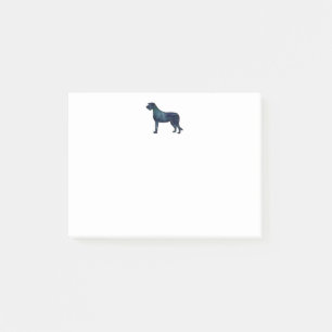 Irish Wolfhound Black Waterverf Silhouette Post-it® Notes