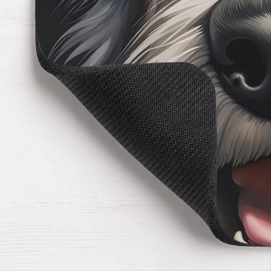 Irish Wolfhound Cartoon Muismat (Hoek)