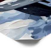 Irish Wolfhound Christmas Red Truck Holiday Gift Perfect Poster (Hoek)