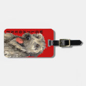 Irish Wolfhound Color Block Bagagelabel (Voorkant horizontaal)