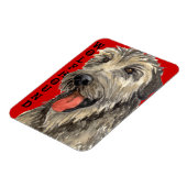 Irish Wolfhound Color Block Magneet (Linkerzijde)