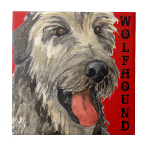 Irish Wolfhound Color Block Tegeltje