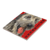 Irish Wolfhound Color Block Tegeltje (Zijkant)