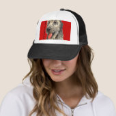 Irish Wolfhound Color Block Trucker Pet (In situ)