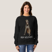 Irish Wolfhound Crazy Dog Trui (Voorkant volledig)