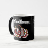Irish Wolfhound Dad Gifts Magische Mok (Voorkant links)