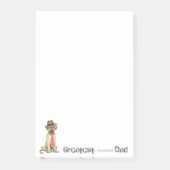 Irish Wolfhound Dad Post-it® Notes (Voorkant)